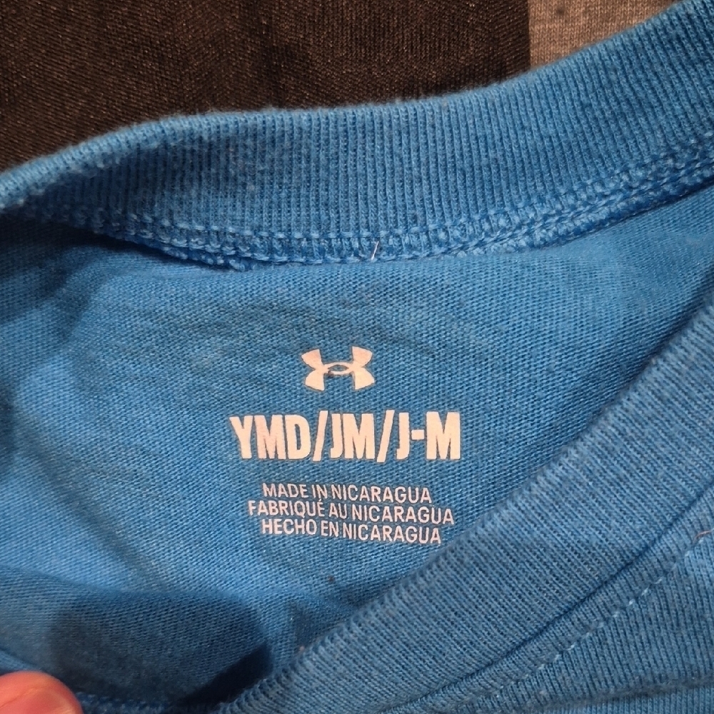 Under Armour Kids Tees - Blue, Black, Gray - Picture 3 of 4